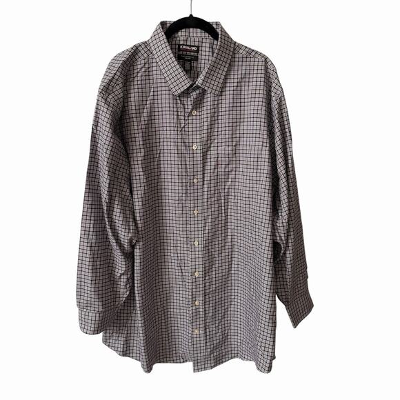 Set of 2 Kirkland Mens Size 19 34/35 Dress Shirt Tailored Fit Long Sleeve - Picture 4 of 12